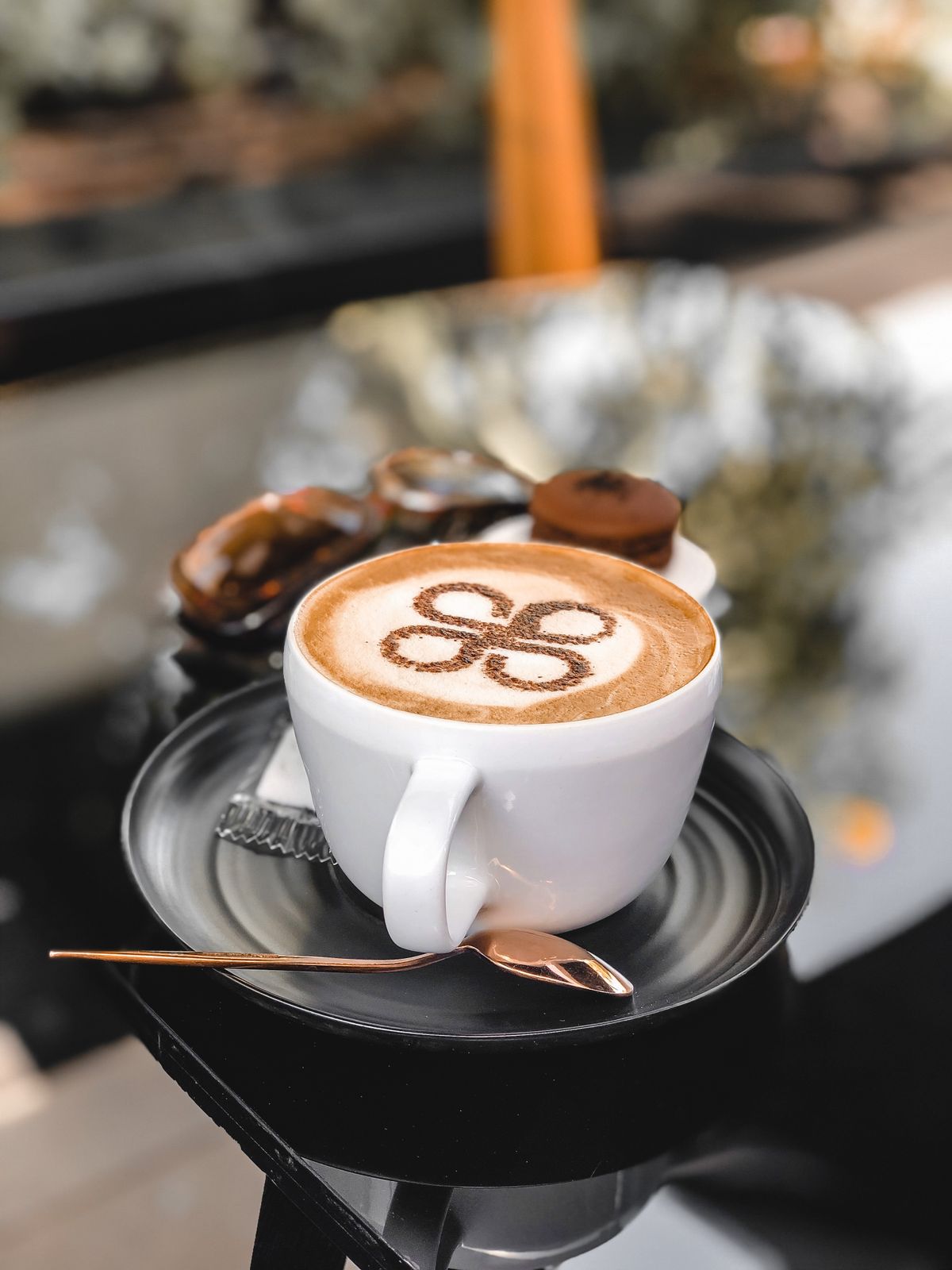 Cappuccino mit Latte Art